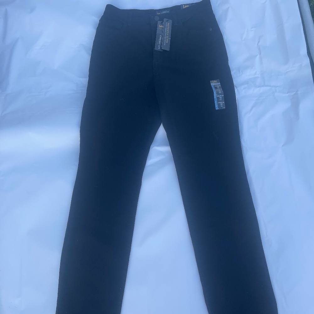 LEE Black Straight Leg Jeans